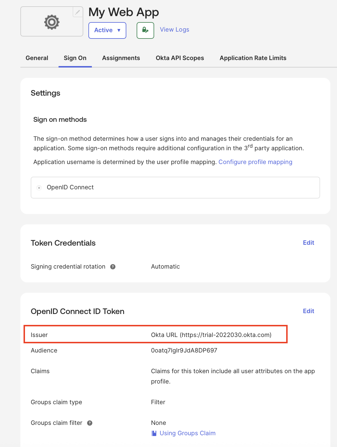Okta OIDC App2